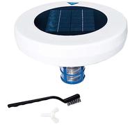 JTLB Ionizzatore Solare per Piscina, Ioni Rame Argento 22000 Galloni | Custodia in Plastica, Pannello Solare, Depuratore D'acqua Senza Sostanze Chimiche, Uso Galleggiante, Controllo delle Alghe,