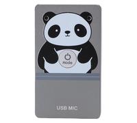JTLB Microfono Cancellata del Rumore USB, Pickup Omnidirezionale a 2 360 Gradi Smart a 2 per Giochi di Registrazione in Streaming Live, Dual Hifi, Alluminio Portatile Compatto (Grigio meteorite)