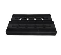 JTLB Postruttura per Chitarra Portatile EVA Realizzata, Pedale del Pedale del Pedale della Chitarra Anti Slip Modulare, Spazio per Pedali da 6 a 10 Effetti, Adatto Ai Musicisti