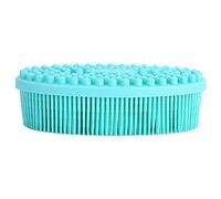 JTLB Spazzola da bagno in morbido silicone, spazzola da doccia a doppio lato per scrub e massaggio delicato, spazzola per il corpo igienica e portatile, multifunzionale per capelli, con allenamento
