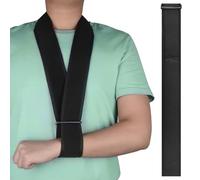 JTMKYO 1 cinghia di supporto regolabile, fascia elastica per cervicale, fissaggio per collo, polso, gomito, bracciale, tracolla per uomini e donne (nero)