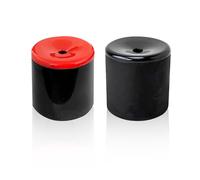 JTMKYO 2 pezzi macchina per scoreggiare, set di archi, fischietto per archi, chiocciatrici, accessori di scena di aprile, 4.5*4.4cm, Nero/Rosso