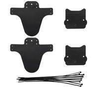 JTMKYO 2 Set Parafango Della Bicicletta Nero, Parafango Mountain Bike, Parafango Della Bicicletta Anteriore E Posteriore, Anteriore E Posteriore, Parafango Compatibile, Adatto Per La Maggior Parte