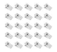 JTMKYO 25 mollette acriliche adesive, mollette decorative, mollette in plastica autoadesive, clip da parete per esterni per casa, ufficio e scuola.