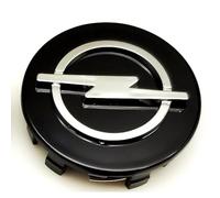 JTMLGDPA 4 Pezzi Auto Coprimozzi per Opel Antara 2006-2010 60MM,Copriruota Centrale Impermeabile Antipolvere Tappi Mozzo Copri Ruota Cerchioni Decorativo Accessorio,A-Black