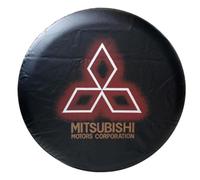 JTMLGDPA Copertura Ruota di Scorta Auto per Mitsubishi Pajero 2019-2023,Elastico Copriruota Scorta Antipolvere Impermeabili Copriruota Decorazioni Esterne Accessori,D-16in