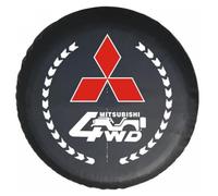 JTMLGDPA Copertura Ruota di Scorta Auto per Mitsubishi Pajero iO/Pinin 1998-2007,Elastico Copriruota Scorta Antipolvere Impermeabili Copriruota Decorazioni Esterne Accessori,B-14in