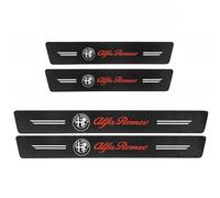 JTMLGDPA Protezione Battitacco Auto per Alfa Romeo GTV 1995-2006,Adesivo Soglia Porta Antiscivolo Resistente all’Usura Striscia Adesiva Decorativi Accessori,C-4PCS