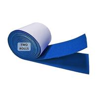 Jtnohx Feltro Adesivo, Autoadesivi Feltrini, Tessuto di Feltro Adesivo Rotolo, 10cm x 2,5m 2 Rotoli 1,4 mm Pannolenci Colore Morbido per L'artigianato, Mobili, Cornici per foto, Automobili(Blu)