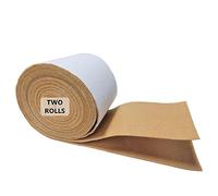 Jtnohx Feltro Adesivo, Autoadesivi Feltrini, Tessuto di Feltro Adesivo Rotolo, 10cm x 2,5m 2 Rotoli 1,4 mm Pannolenci Colore Morbido per L'artigianato, Mobili, Cornici per foto, Automobili(Marrone)