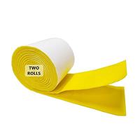 Jtnohx Feltro Adesivo, Autoadesivi Feltrini, Tessuto di Feltro Adesivo Rotolo, 10cm x 2,5m 2 Rotoli 1,4 mm Pannolenci Colore Morbido per L'artigianato, Mobili, Cornici per foto, Automobili(Giallo)