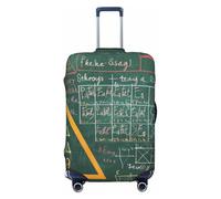 JTNWEC Formulas Shapes Theory Matematica Lezione Parola Stampa Parola Bagagli Da Viaggio - Personalizzazione Elastico Valigie Protector, Nero, M( Fit 22-24 Inch Luggage)