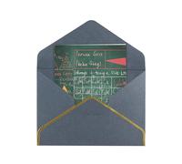 JTNWEC Formule Forme Teoria Lezione di Matematica Stampa Motivo Parola Stampa Biglietto di Auguri con Oro - Carta Perlata Tagliata, Biglietti di compleanno neri per occasioni speciali