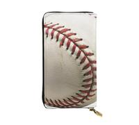 JTNWEC Portafoglio da donna in pelle - Sport Ball Baseball stampe portamonete porta carte di viaggio borsa con cerniera borsa per telefono cellulare, nero, taglia unica, moderno, Nero, One Size,