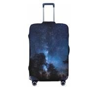JTNWEC Tree at night Print Travel Luggage Cover - Personalizzazione elastica Valigia, Protector, Nero, XL( Fit 29-32 Inch Luggage)