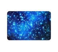 JTNWEC Zerbino morbido con stelle blu brillanti, 40,6 x 61 cm, antiscivolo, per pavimenti di cucina, bagno