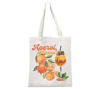 JTOUK Aperol Gift Aperol Spritz Regalo a tema Cocktail Regalo Aperol Please Tote Bag Italiano Summer Spritz Regalo, Aperol Please Tote EU, 13.78 inch x 15.75 inch, Large