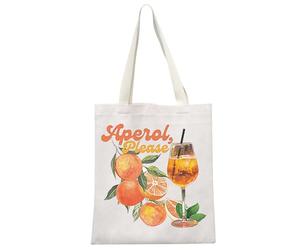 JTOUK Aperol Gift Aperol Spritz Regalo a tema Cocktail Regalo Aperol Please Tote Bag Italiano Summer Spritz Regalo, Aperol Please Tote EU, 13.78 inch x 15.75 inch, Large