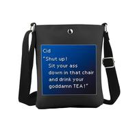 JTOUK Borsa a tracolla ispirata ai videogiochi, idea regalo, Maledetto Tea Cb Eu, 5.91 Inches ×8.27 Inches