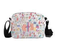 JTOUK Borsa a tracolla ispirata alla nefrologia regalo infermiera nefrologia regalo infermiera dialisi ESRD CCHT Merch, Nefrologia Hkb Eu, 8.27 Inches × 5.91 Inches × 0.79 Inches