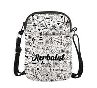 JTOUK Borsa a tracolla per erboristeria, regalo ispirato alla natura, botanico, erborista, erboristeria, piante, merchandising, Erboristeria Cr Eu, 5.91 Inches ×8.27 Inches