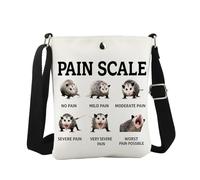 JTOUK Borsa a tracolla per infermiera con scala del dolore, regalo per infermieri, operatore sanitario, umorismo, regalo per il 4 luglio, Scala del dolore Cb Eu