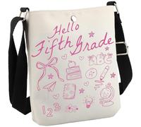 JTOUK Borsa a tracolla per insegnante di quinta elementare, regalo per il primo giorno di quinta elementare, regalo di ringraziamento, Quinto grado Cb Eu, 8.27 Inches ×6.5 Inches × 0.79 Inches
