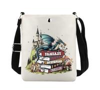 JTOUK Borsa a tracolla per lettore di romanticismo fantasy femminista regalo FDT merch lettore politico regalo, Fdt Cb Eu, 8.27 Inches ×6.5 Inches × 0.79 Inches