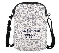 JTOUK Borsa a tracolla professionale Yapper SLP per logopedia, regalo per patologi del linguaggio