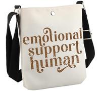 JTOUK Borsa a tracolla umana per la consapevolezza della salute mentale, regalo di apprezzamento per terapeuta e terapeuta, Sostieni Human Cb Eu, 8.27 Inches ×6.5 Inches × 0.79 Inches