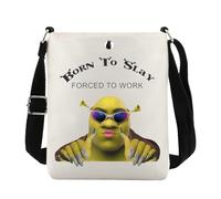 JTOUK Borsa per la spesa a tema film commedia divertente regalo per gli amanti del film d'animazione regalo per fan, Nato per uccidere Cb Eu, 13.78 inch x 15.75 inch, Large