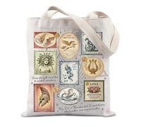 JTOUK Borsa tote con mezzosangue della mitologia greca, regalo per fan di Percy, regalo per amanti dei libri, My Pancakes Tote Eu