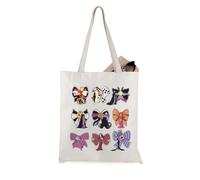 JTOUK Borsa tote ispirata al cattivo dei cartoni animati, regalo femminile malvagia strega regalo per i fan dei cattivi, Villain Bow Tote Eu, 13.78 inch x 15.75 inch, Large