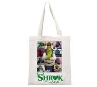 JTOUK Borsa tote per fan del film con mostro verde, idea regalo per fan dei cartoni animati in My Era per i fan della musica, Borsa Shrekera EU, 13.78 inch x 15.75 inch, Large