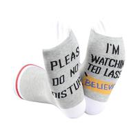 JTOUK Calzini da calcio ispirati al programma televisivo "Do Not Disturb I'm Watching Ted Show Believe", Guardando Laso nuova UE, One Size Tall