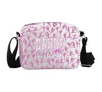 JTOUK Dance Mom Borsa a tracolla Balletto Mamma Regalo Festa della Mamma Merch per gli amanti della danza, Danza Mamma Hkb Eu, 8.27 Inches × 5.91 Inches × 0.79 Inches