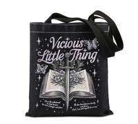 JTOUK Dark Romance Book Tote Bag Romantasy Book Reader Merch Spericolato Libro Regalo Bookish Merch, Borsa viziosa UE, 14.96”* 6.7”* 11.81” ,Large