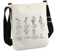 JTOUK Doula Gift Intuitivo Birth Worker Affermazioni Regalo Postpartum Doula Appreciation Gift I Am A Doula Floral Doula Crossbody Bag, Io Sono Doula Cb Eu, 5.91 Inches ×8.27 Inches