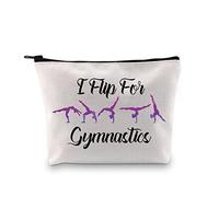 JTOUK Ginnastica Regalo Ginnastica Coach Regalo Ginnastica Sacchetti di Trucco I Flip per Ginnastica Regali per Ragazze Donne Viaggio Borsa Da Toilette, Flip for Gymnastics Bag EU
