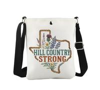JTOUK Hill Country Strong Crossbody Bag Texas Strong Flood Survivor Gift Hill Country Disaster Support Gift for Disaster Vittime, Hill Cb Eu, 8.27 Inches ×6.5 Inches × 0.79 Inches