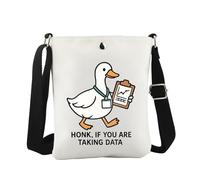 JTOUK Honk If You Are Talking Data Borsa a tracolla RBT Registered Behavior Technician Regalo Silly Goose Gift RBT ABA Therapist Present, Talking Data Cb Eu, 5.91 Inches ×8.27 Inches