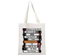 JTOUK Horror TV Show Merchandise Gift Serials Killer Inspired Horror Movie Amante Regalo Spaventoso Halloween Party Gift Tote Bag, Nightmare Tote Eu, 13.78 inch x 14.96 inch, Large
