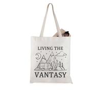 JTOUK Living the Vantasy - Borsa tote per camper all'aperto, regalo di vita per gli amanti del campeggio, Vantasy Tote Eu, 14.96”* 6.7”* 11.81” ,Large
