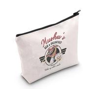 JTOUK Mushu Dragon Inspired Gift Mushu Bed & Breakfast Wake Up with a Smile Zipper Pouch Makeup Bag, L'UE di Mushu, Borsa cosmetica con stampa