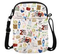 JTOUK Peter Cartoon Movie Merchandise Gift Fairy Tale Magical Kingdom Lover Gift Tote Bag Regalo per i fan delle fiabe, Peter Pan Cr Eu, 13.78 inch x 14.96 inch, Large