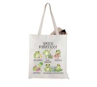 JTOUK Speech Pafroglogy Tote Bag Speech Language Pathologist Gift SLP Therapy Citazione Regalo, Borsa Pafroglogy Eu
