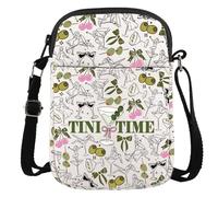 JTOUK Sporco Martini Regalo Sporco Martini Regalo Cocktail Addio al nubilato Bomboniera Tini Time Crossbody Bag Per gli amanti del bere, Sporco Tempo Cr Eu, 5.91 Inches ×8.27 Inches