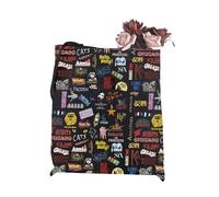 JTOUK Teatro musicale regalo Broadway Musical Theatre Spettacoli Icons tote bag Broadway Enthusiast Gift, Borsa Musicale Eu, 13.78 inch x 15.75 inch, Large