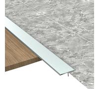 JTPMYFT Le Strisce di Transizione a T vengono utilizzate for collegare Le Fessure del Pavimento. Queste robuste Strisce for Bordi del Pavimento Sono Adatte for Fessure del Pavimento Entro 1 cm.(Gray)