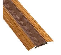 JTPMYFT Le Strisce di Transizione for Pavimenti e Le Strisce di soglia in Lega di Alluminio Sono Adatte for Fessure tra 1 e 2 cm. Non vengono utilizzate su Pavimenti con dislivelli.(Oak)